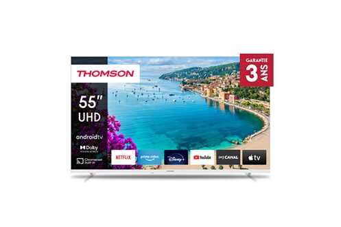 Android TV 55'' UHD Blanche