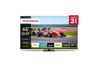 Ecran QLED 165 cm (65") - Full HD 1920x1080 / Google TV - Dolby Audio - Google Cast / Télécommande premium rétroéclairée / 3 HDMI - 2 USB