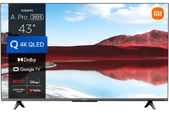 Ecran QLED 108 cm (43") - 4K UHD / Google TV avec commande vocale / Affichage fluide avec MEMC - Dolby Audio / 3 HDMI - 2 USB