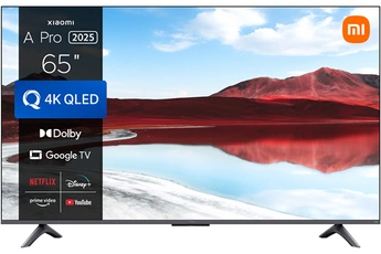 Ecran QLED 164 cm (65") - 4K UHD / Google TV avec commande vocale / Affichage fluide avec MEMC - Dolby Audio / 3 HDMI - 2 USB