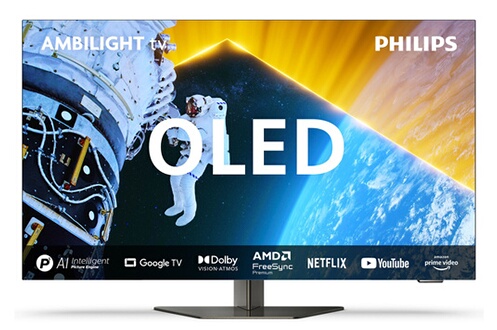 77OLED809 OLED Ambilight TV Dolby Atmos et Vision 144Hz 4K 195cm 2024