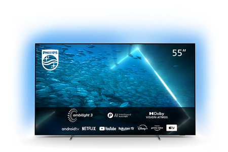 TV OLED Philips TV PHILIPS 55OLED707 Android 4K UHD OLED 139 cm