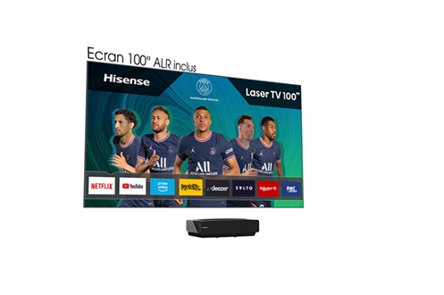 100L5F-D12 Laser TV 4K + ecran anti reflet inclus