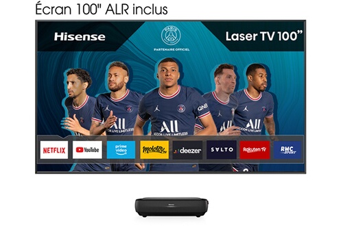 100L9G-B12 Laser TV 4K + ecran anti reflet ALR 100'''' inclus