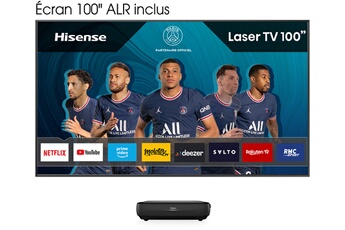 Vidéoprojecteur Hisense 100L9G-B12 Laser TV 4K + ecran anti reflet ALR 100 inclus