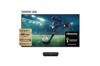 Vidéoprojecteur Hisense 120L9G-A12 Triple Laser TV 4K Ultracourte focale + ecran anti reflet ALR inclus