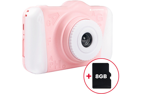 Appareil photo compact Agfaphoto Realikids Cam 2 Rose avec carte mémoire 8Gb inclus