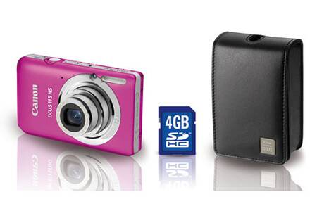 Appareil Photo Compact Canon Ixus 115hs Rose Housse Carte Darty