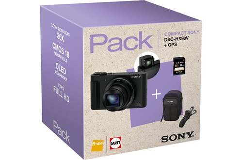 Sony PACK DSC-HX90V + ETUI + CARTE SD 8GO