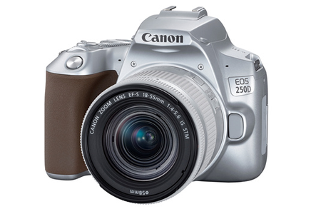 Appareil photo Reflex Canon EOS 250D Argent + objectif EF-S 18-55 mm f/4-5.6 IS STM