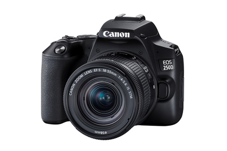 Appareil photo Reflex Canon EOS 250D Noir + objectif EF-S 18-55 mm f/4-5.6 IS STM