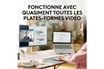 Logitech Brio 100 Full HD avec confidentialité, Correction automatique de l''éclairage, USB-A - Blanc photo 5