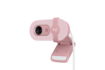 Webcam Logitech Brio 100 Webcam Full HD avec confidentialité, Correction automatique de léclairage, 