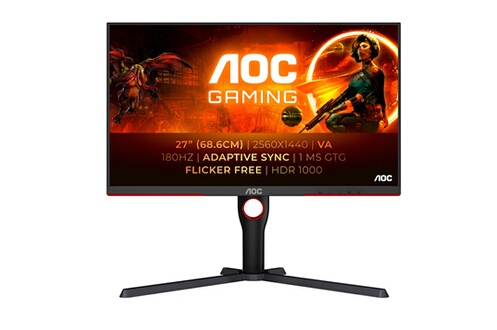 ”Ecran gaming 27”” - QHD - MiniLED - 180Hz - 1ms - HDR1000 - Ajustable en h