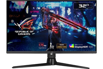 Ecran 32" (81,3 cm) - WQHD 2560 x 1440 / Nvidia G-SYNC / 175 Hz - Temps de réponse 1 ms / 2 HDMI - 1 DisplayPort