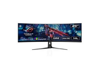 Ecran gaming 49" UWQHD - Dalle VA incurvée - 32:9 / Temps de réponse 4ms - Luminosité 450 cd/m² / RadeonT FreeSync 2 HDR - Shadow Boost / 1 Display Port - 2 HDMI - Prise casqueEcran gaming 49" UWQHD - Dalle VA incurvée - 32:9 / Temps de réponse 4ms - Luminosité 450 cd/m² / RadeonT FreeSync 2 HDR - Shadow Boost / 1 Display Port - 2 HDMI - Prise casque