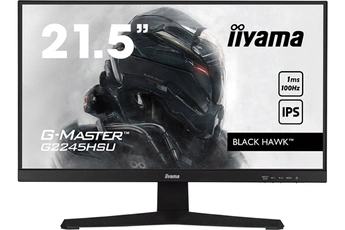 G2245HSU-B2 21.5'' G-Master Black Hawk, dalle IPS, FreeSync, 1920x1080 a100Hz, 1ms, 300cd/m², 1000:1, Haut-parleurs, 1xHDMI, 1xDisplayPort, USB HUB (2x2.0), 1ms, Black Tuner