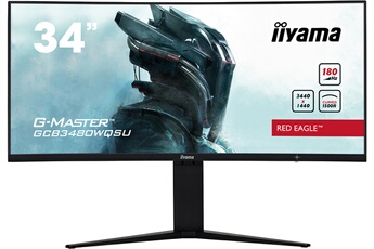 Ecran 34" (86,4 cm) - UWQHD 3440 x 1440 / Incurvé 1500R / 180 Hz - Temps de réponse 0,4 ms / 2 HDMI - 2 DisplayPort