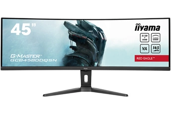 Ecran 45" (113 cm) - DQHD 5120 x 1440 / 32:9 - Incurvé 1500R / 165 Hz - Temps de réponse 0,8 ms / 2 HDMI - 1 DisplayPort