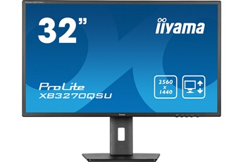 Ecran 31,5" (80 cm) - WQHD 2560 x 1440 / Flicker Free LED - Dalle IPS / 100 Hz - Temps de réponse 3 ms / 1 HDMI - 1 DisplayPort