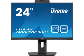 Ecran 24" (60,5 cm) - 16/9 - IPS LED 1920 x 1080 / Taux de rafraîchissement 100 Hz - Temps de réponse 4 ms / Contraste 1300:1 - Luminosité 250 cd/m² / 1 HDMI - 1 DisplayPort - 3 USB