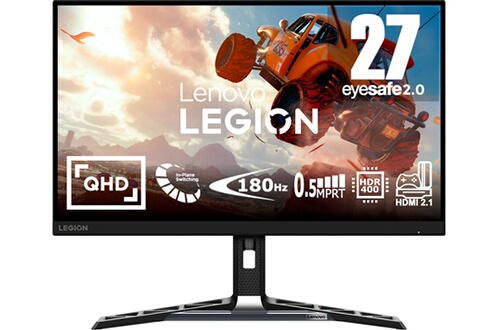 LEGION R27qe 27'' QHD IPS 0.5MS MPRT 180HZ 450NITS REGLABLE HAUTEUR  INCLIN