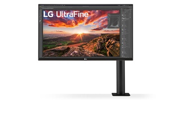 Ecran 27" (68 cm) - UHD 4K : 3840 x 2160 / 60 HZ - Temps de réponse 5 ms / Pied ergonomique réglable : Extension (180mm), Orientation gauche/droite (-280~280°), Hauteur (130mm), Inclinaison (-25~25°), Pivot / 2 HDMI - 1 DisplayPort