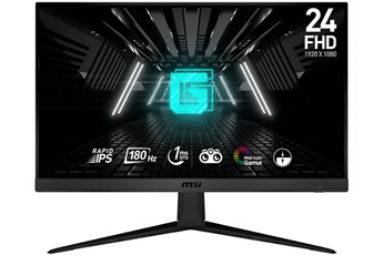 Ecran 23,8" (60 cm) - Full HD 1920 x 1080 / Colorimétrie étendue - Anti-reflet / 180 Hz - Temps de réponse 1 ms / 2 HDMI - 1 DisplayPort