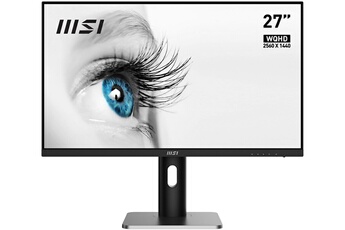 Ecran 27" (68 cm) - WQHD 2560 x 1440 / Dalle IPS - Technologie antiscintillement / 75 Hz - Temps de réponse 1 ms / 2 HDMI - 1 DisplayPort