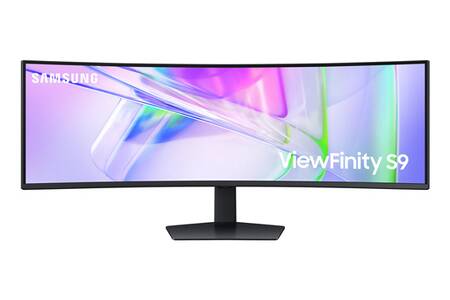 Ecran PC Samsung Professionnel ViewFinity S95C 49'' 120Hz,Dalle VA Incurvee 1000R, Resolution Double QHD 5120x 1440,Pied ajustable,HDMI, DisplayPort, USB C, Port LAN, Prise Casque