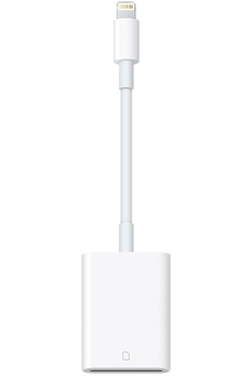 Connectique et chargeurs pour tablette Apple Adapteur Lightning vers lecteur de carte SD