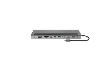 ICY BOX Station D'Accueil USB-C 11-en-1 IB-DK2251AC - Dual HDMI, Ethernet, 6 USB 3.0 DisplayLink