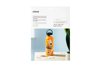 Cricut - Kit d'Autocollants Imperméables à imprimer - Blanc