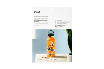 Cricut - Kit d''Autocollants Imperméables à imprimer - Blanc Holographique