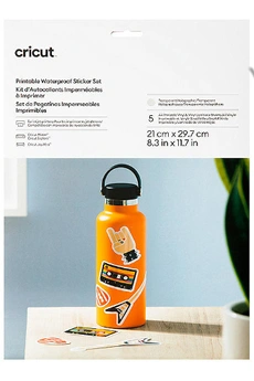Cricut - Kit d''Autocollants Imperméables à imprimer - Transparent Holographique