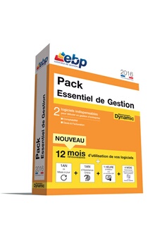 Log-pc ebp pack essentiel de gestion dyn - 5 € de remise : code basket5