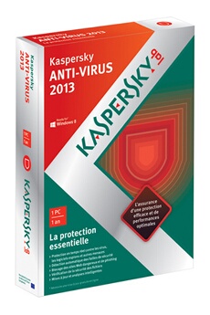 KASPERSKY  Antivirus 2013 version 1 poste 