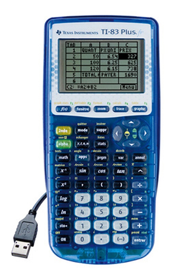 Calculatrice graphique Texas Instruments TI 83 PLUS.FR - TI83PLUS.FR ...