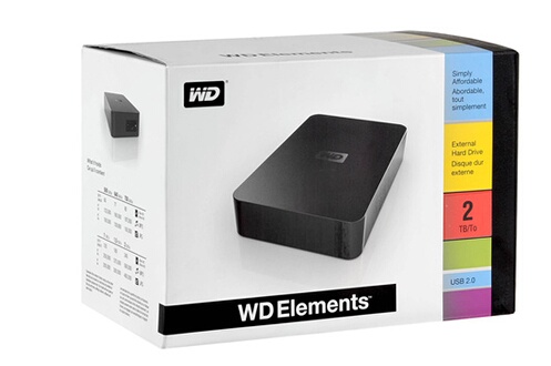 Disque dur réseau Western Digital ELEMENTS 2 To USB 2.0 - WDBAAU0020HBK ...