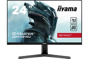 Ecran gaming LED 24" (60,5 cm) - Résolution 1920 x 1080p - 16/9 / Rapidité d'affichage 0.8 ms - Taux de rafraîchissement 165 Hz / Luminosité 250 cd/m² - Technologie FreeSyncT - Black Tuner / DisplayPort - HDMI - 2 USB