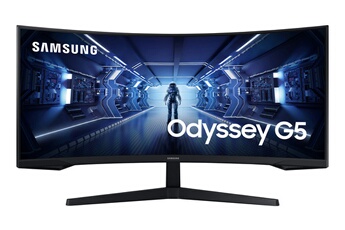 SAMSUNG Ecran PC  Odyssey G5 C34G55TWWU incurv&eacute; 34 pouces Noir 