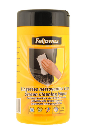Kit de nettoyage Fellowes Boîte de 100 lingettes nettoyantes pour écran