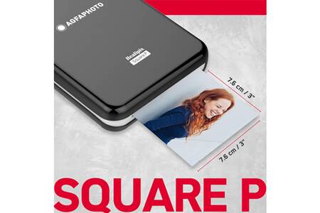 AGFA PHOTO Mini P.2 - Imprimante Portable Zink pour Photos Instantanées, Format 5x7,6 cm