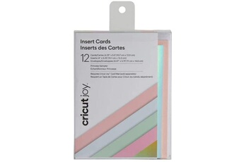 Cricut - Set de 12 cartes enveloppes avec inserts pastels, compatible CRICUT JOY