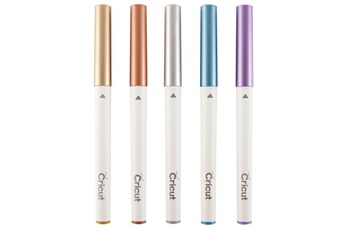 Cricut - Kit de 5 stylos métallisés pointe moyenne