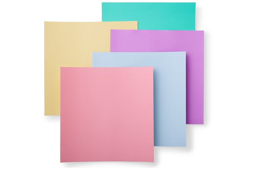 Papier cartonné autocollant pastel 33 x 33 cm