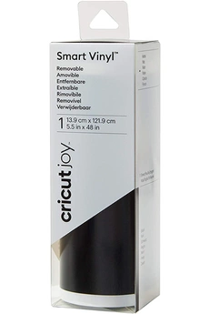 Cricut - Rouleau Smart Vinyl amovible 13,9x121,9cm noir mat