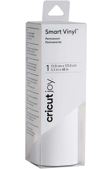 Cricut - Rouleau Smart Vinyl permanent 13,9x121,9cm blanc brillants