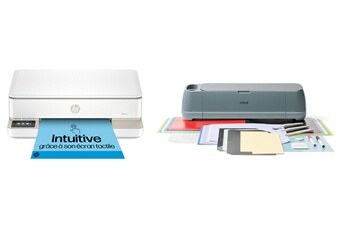 Impression, copie, numérisation et télécopie mobile / Impression facile depuis n'importe quel appareil / Créez de grandes bannières, gravez du métal, débossez du cuir et bien plus encore / Compatible avec plus de 300 matériaux