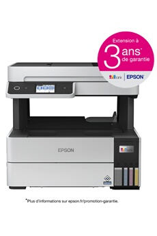 Vitesses d'impression ultra élevées Jusqu'à 17 IPM / Coût par page ultra économique et réservoir d'encre en façade simple d'utilisation / Fonctionnalités d'impression mobile et connectivité : Wi-Fi Direct, Ethernet et applications d'impression mobiles gratuites / Conçu pour les entreprises : Imprimante multifonction A4 avec télécopie, bac à chargement frontal de 250 feuilles, chargeur automatique de 35 feuilles